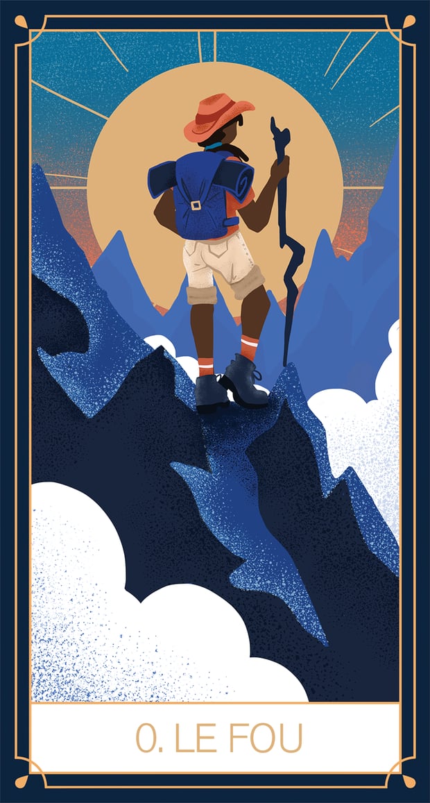 Carte de tarot Uriage, Le Fou