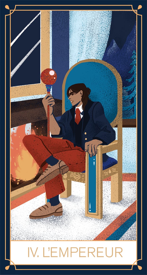 Carte de tarot Uriage, L'Empereur