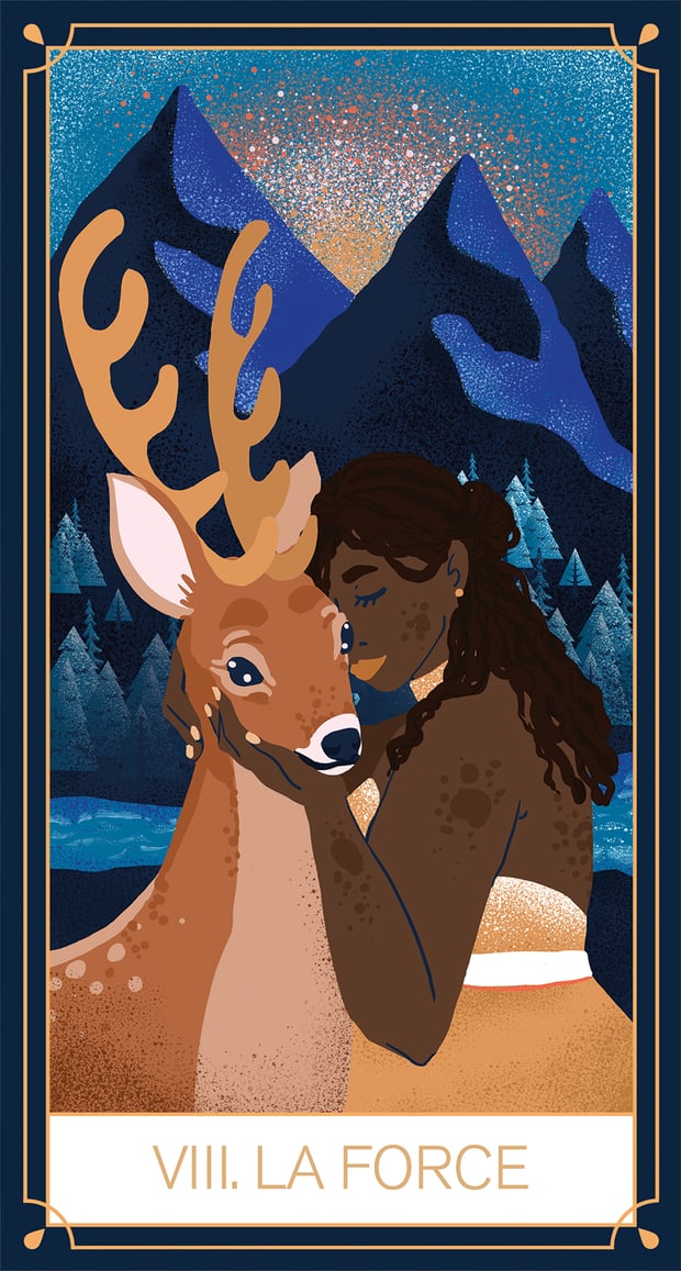 Carte de tarot Uriage, La Force