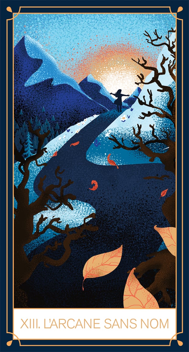 Carte de tarot Uriage, La Mort