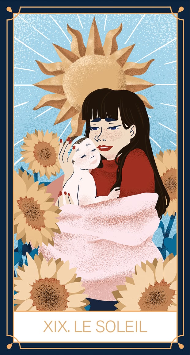 Carte de tarot Uriage, Le Soleil