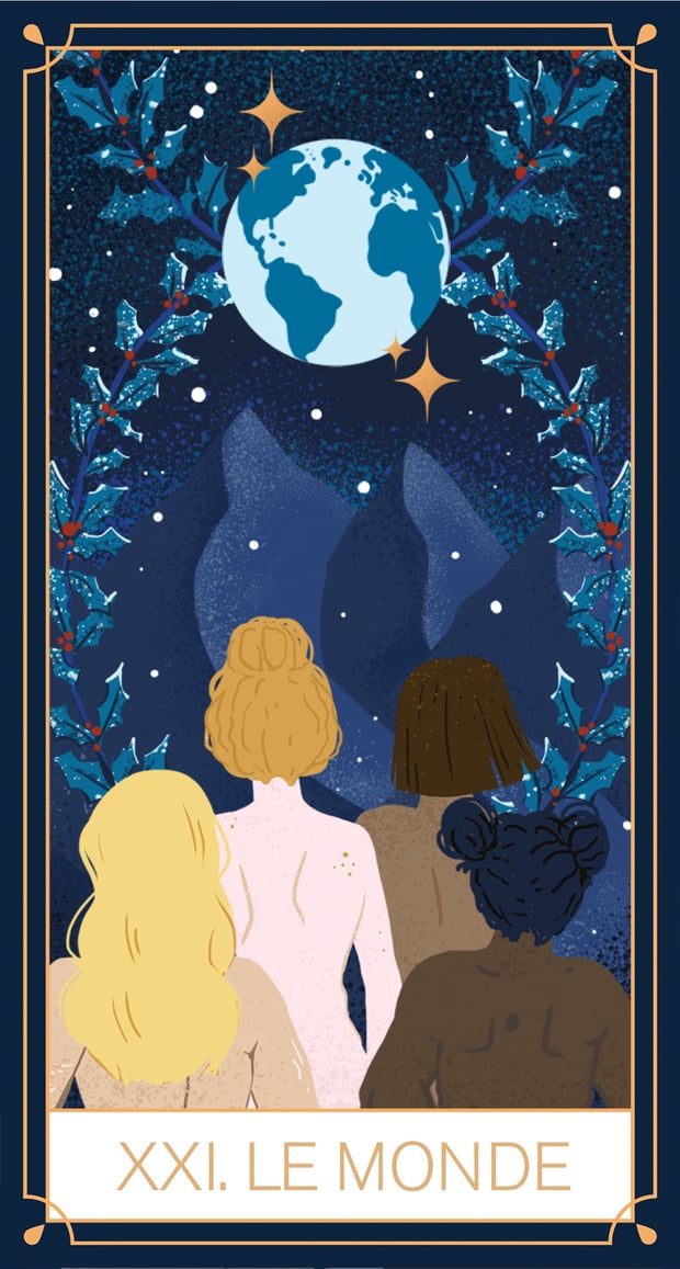Carte de tarot Uriage, Le Monde